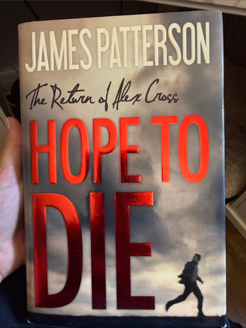 "Hope to Die" Wall Art - Red and Gray Book Cover Print